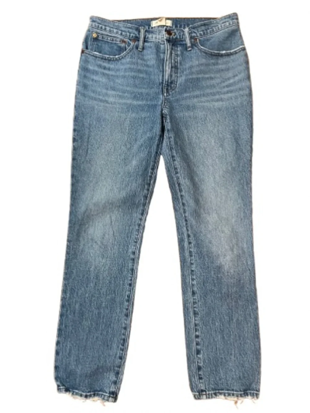 Madewell Tomboy Straight Blue Denim Jeans Size 28 - Picture 1 of 11